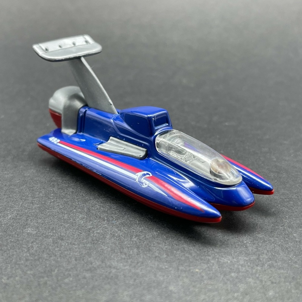 Matchbox Hydroplane Boat #492 Blue Diecast Vehicle 1/70 Scale Loose